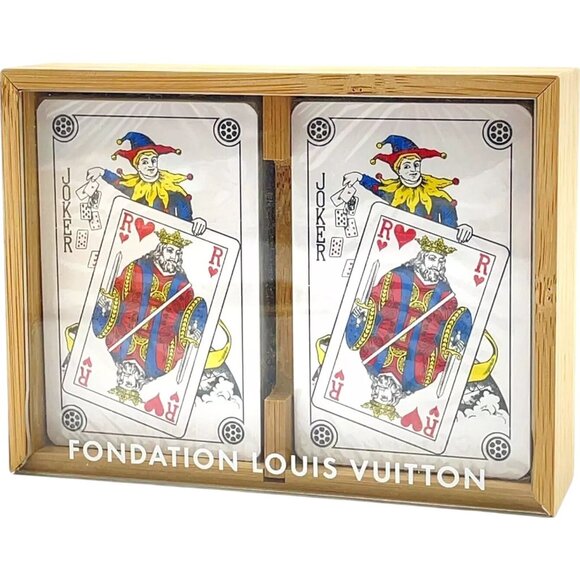 606209AR (S2) Louis Vuitton Playing Card Two Sets Multicolor Paper w/Box - Picture 1 of 12